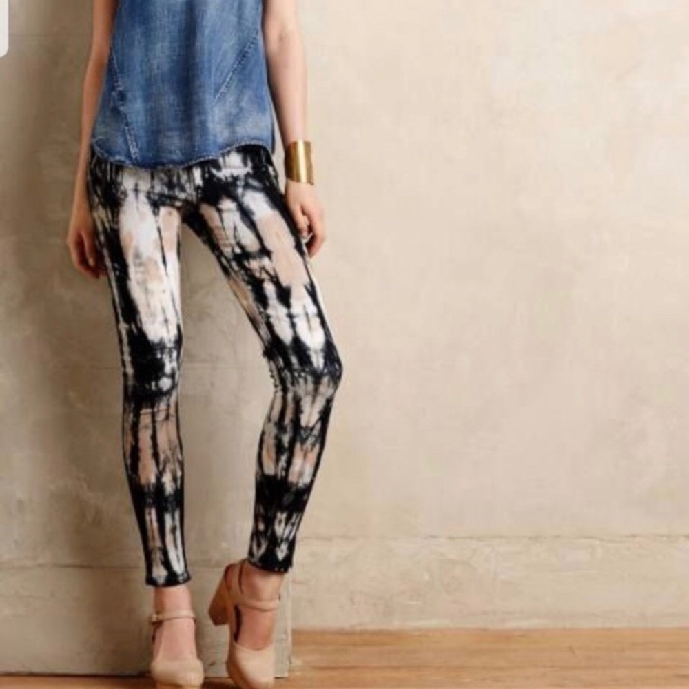 MCGUIRE Tassel Slim Babouche Tie Dye Jeans